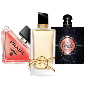 Package with 3 perfumes: Prada Paradoxe, Black Opium Yves Saint Laurent, Libre (Eau de Parfum)